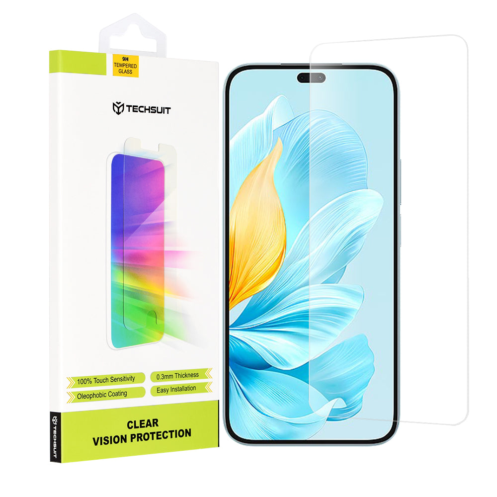 Pellicola protettiva per schermo Techsuit Clear Vision per Honor 200 Lite, vetro temperato, Full Glue