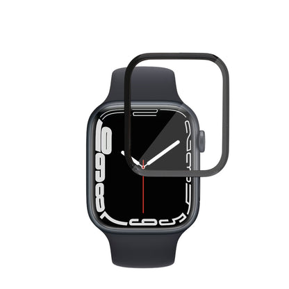 Pellicola protettiva Schermo Techsuit Nano Flex per Apple Watch Series 9 / 8 / 7 41mm, Plastica, Set 2 pezzi, Nera