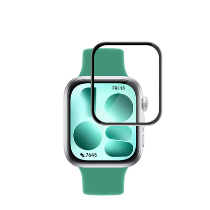 Pellicola protettiva per schermo Techsuit Nano Flex per Huawei Watch Fit 5, plastica, set da 2 pezzi, nera