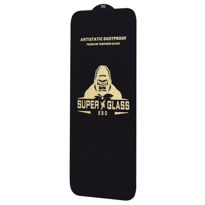 Pellicola protettiva per schermo Techsuit per Apple iPhone 14 Pro, Vetro temperato, Full Glue, Nero