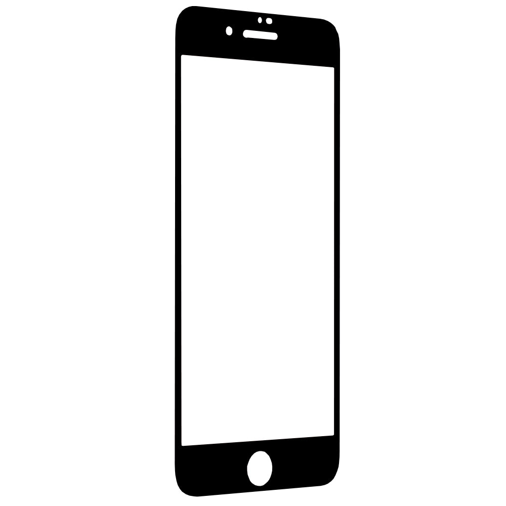 Pellicola protettiva per schermo Techsuit per Apple iPhone 8 Plus / 7 Plus, Vetro Temperato, Full Glue, 111D, Nero