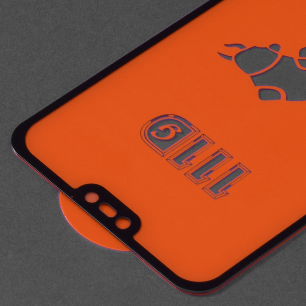 Pellicola protettiva per schermo Techsuit per Huawei P20 Lite, Vetro temperato, Full Glue, 111D, Nero