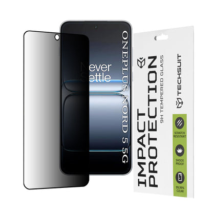 Pellicola protettiva schermo Techsuit per OnePlus Nord 5, Vetro Temperato, Full Glue, 111D