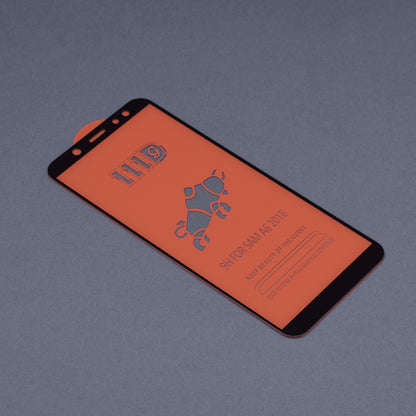 Pellicola protettiva per schermo Techsuit per Samsung Galaxy A6 (2018) A600, Vetro temperato, Full Glue, 111D, Nero