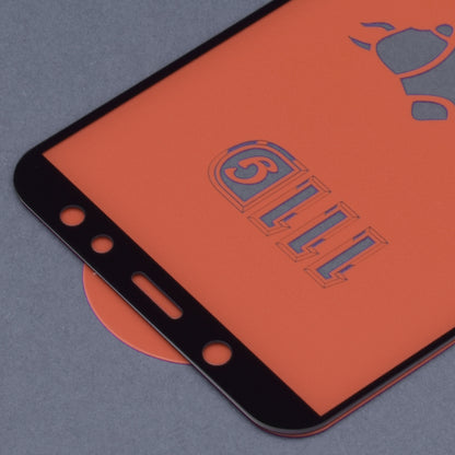 Pellicola protettiva per schermo Techsuit per Samsung Galaxy A6 (2018) A600, Vetro temperato, Full Glue, 111D, Nero