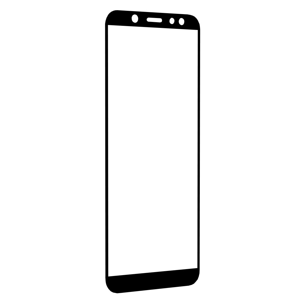 Pellicola protettiva per schermo Techsuit per Samsung Galaxy A6 (2018) A600, Vetro temperato, Full Glue, 111D, Nero