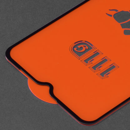 Pellicola protettiva per schermo Techsuit per Samsung Galaxy F12 F127 / A12 Nacho A127 / M02 M022 / M12 M127, Vetro temperato, Full Glue, 111D, Nero