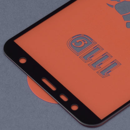 Pellicola protettiva per schermo Techsuit per Samsung Galaxy J6+ J610 / J4 Plus (2018) J415, Vetro temperato, Full Glue, 111D, Nero