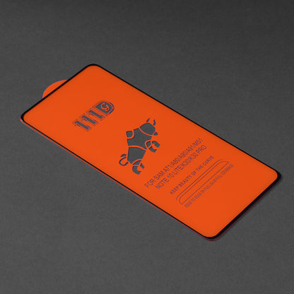 Pellicola protettiva per schermo Techsuit per Samsung Galaxy M51 M515 / A71 5G A716 / Note10 Lite N770, Vetro Temperato, Full Glue, 111D, Nero