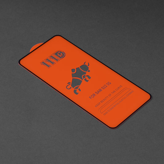 Pellicola protettiva per schermo Techsuit per Samsung Galaxy S23 S911 / S22 5G S901, Vetro temperato, Full Glue, 111D, Nero