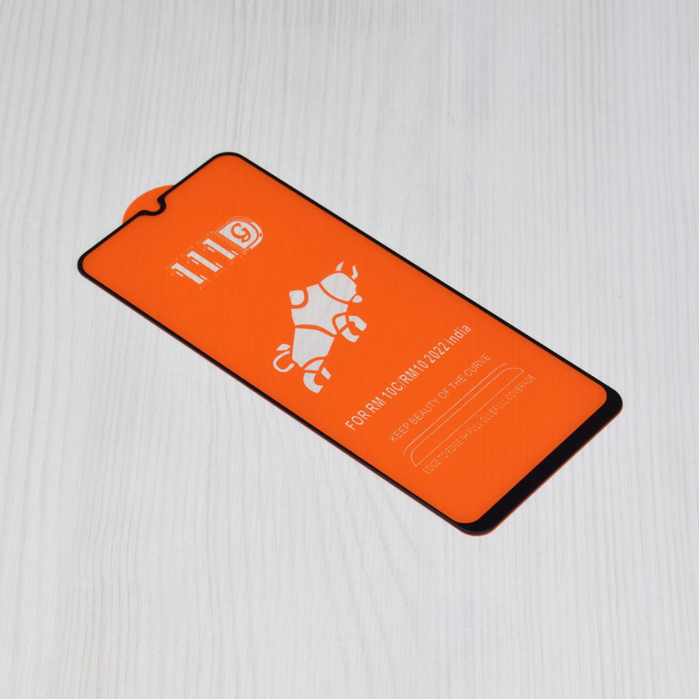 Pellicola protettiva per schermo Techsuit per Xiaomi Redmi A3x / A3, Vetro temperato, Full Glue, 111D, Nero