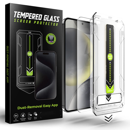 Pellicola protettiva per schermo Techsuit TitanGlass CrystalHD per Samsung Galaxy S25 S931 / S24 S921, Vetro temperato, Full Glue
