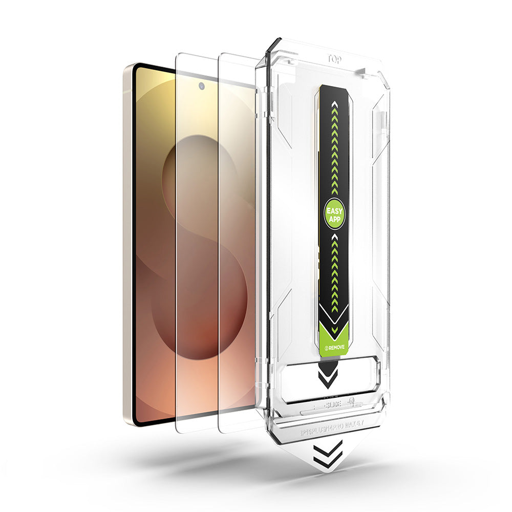 Techsuit TitanGlass CrystalHD Screen Protector for Samsung Galaxy A56 A566 / S24 FE S721, Tempered Glass, Full Glue, Set of 2 pieces