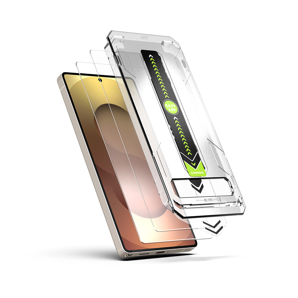 Pellicola protettiva schermo Techsuit TitanGlass CrystalHD per Samsung Galaxy S26, Vetro Temperato, Full Glue, Set 2 pezzi