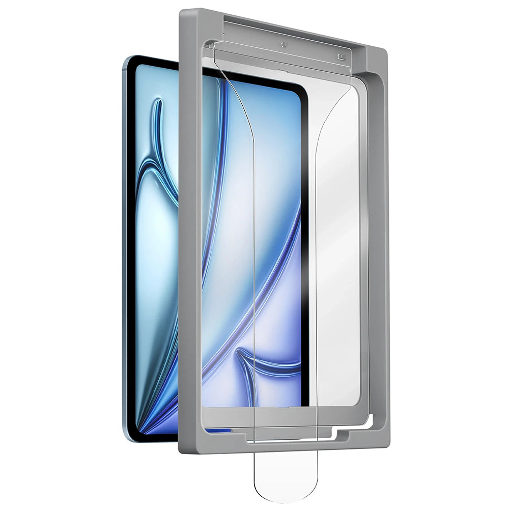 Pellicola protettiva per schermo UNIQ Optix Exofit per Apple iPad Air 11 (2024), Vetro temperato, Full Glue