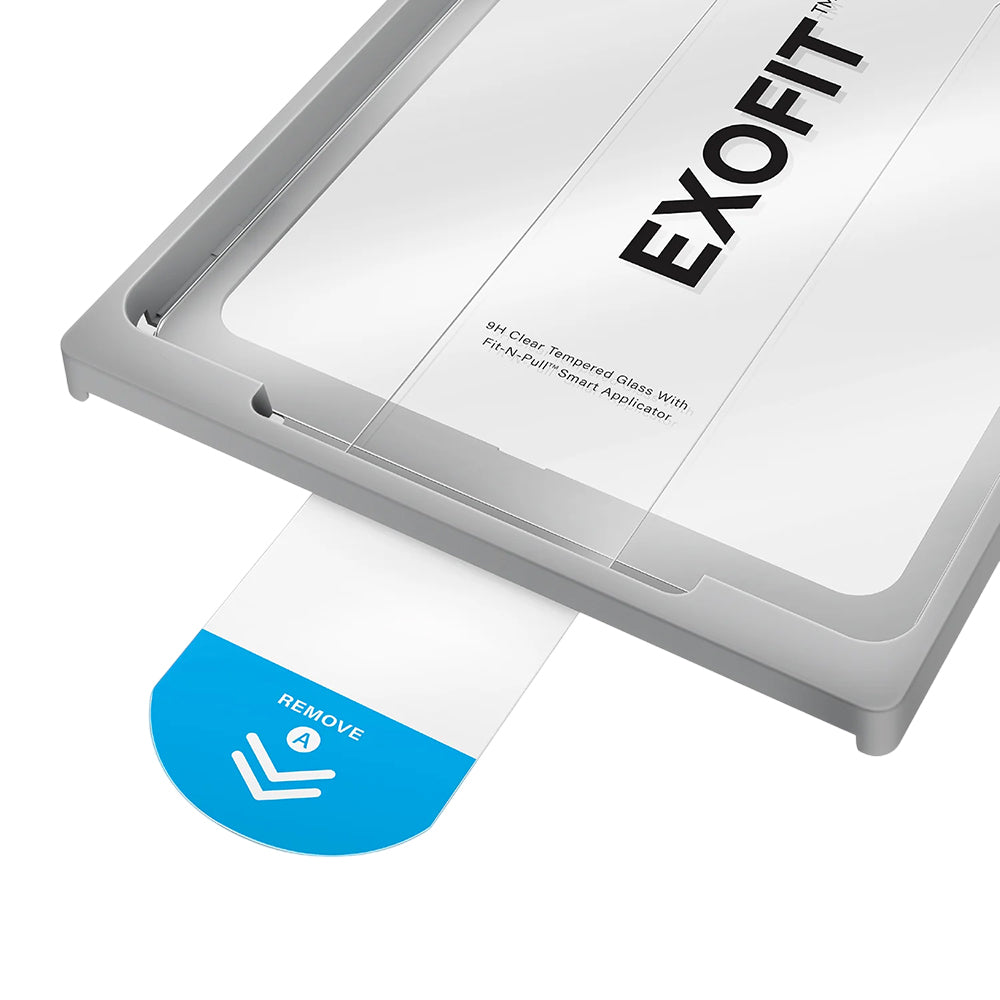 Pellicola protettiva per schermo UNIQ Optix Exofit per Apple iPad Air 11 (2024), Vetro temperato, Full Glue