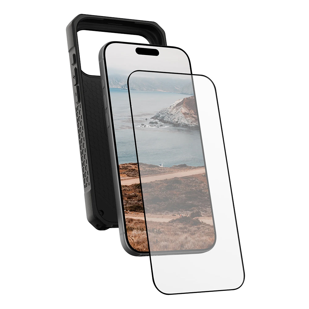 Pellicola Protettiva Schermo Urban Armor Gear Shield per Apple iPhone 17 Pro Max, Vetro Temperato, Full Glue, Nera