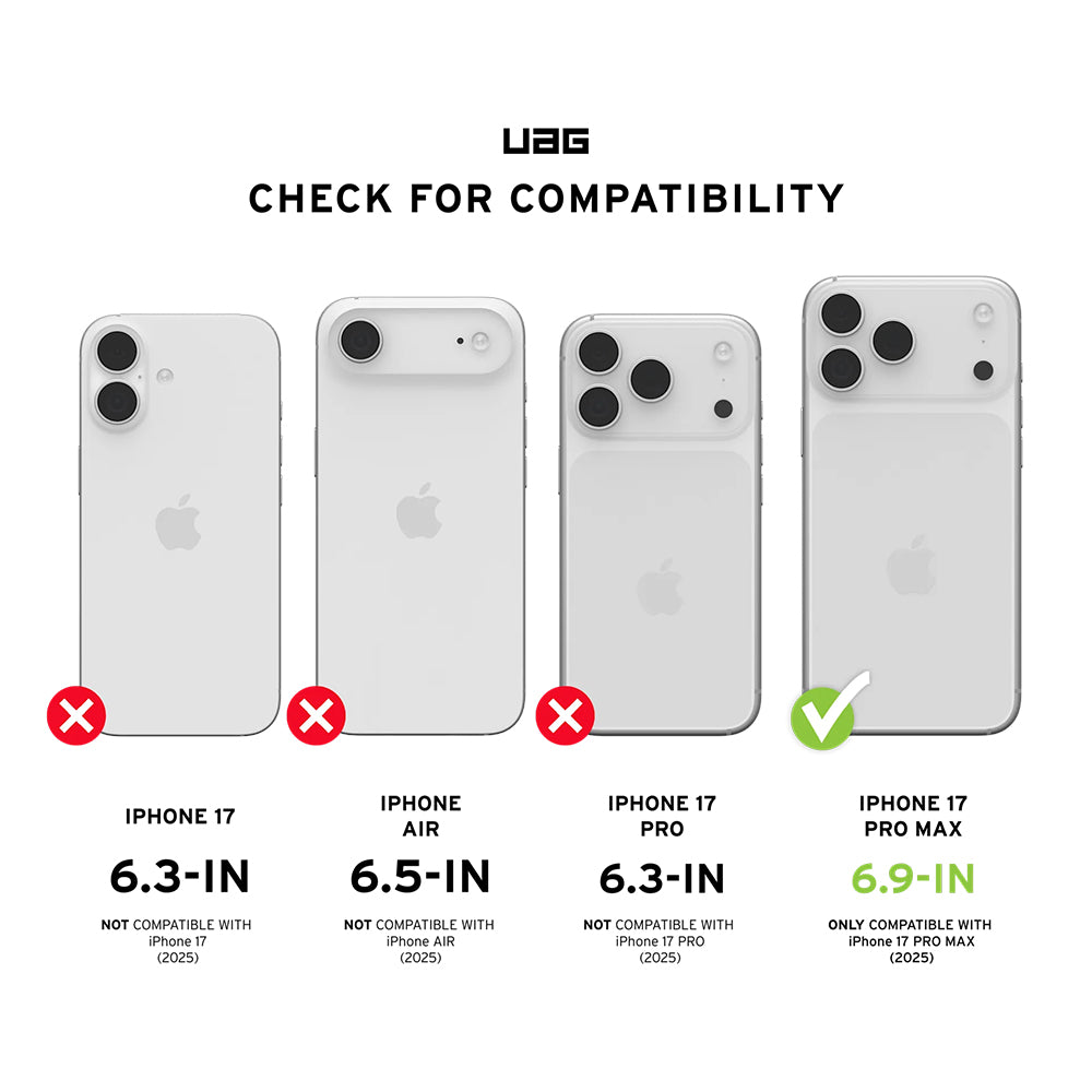 Pellicola Protettiva Schermo Urban Armor Gear Shield per Apple iPhone 17 Pro Max, Vetro Temperato, Full Glue, Nera