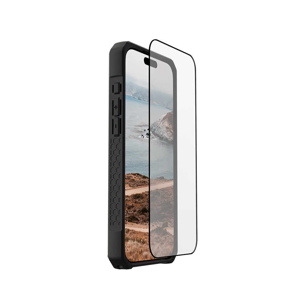Pellicola Protettiva Schermo Urban Armor Gear Shield per Apple iPhone 17 Pro, Vetro Temperato, Full Glue, Nera