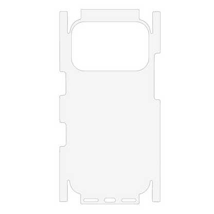 Pellicola protettiva posteriore OEM per Apple iPhone 17 Pro, Plastica