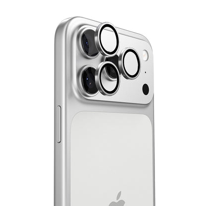 Pellicola protettiva per fotocamera posteriore Torras Lensguard per Apple iPhone 17 Pro Max / 17 Pro, vetro temperato, argento
