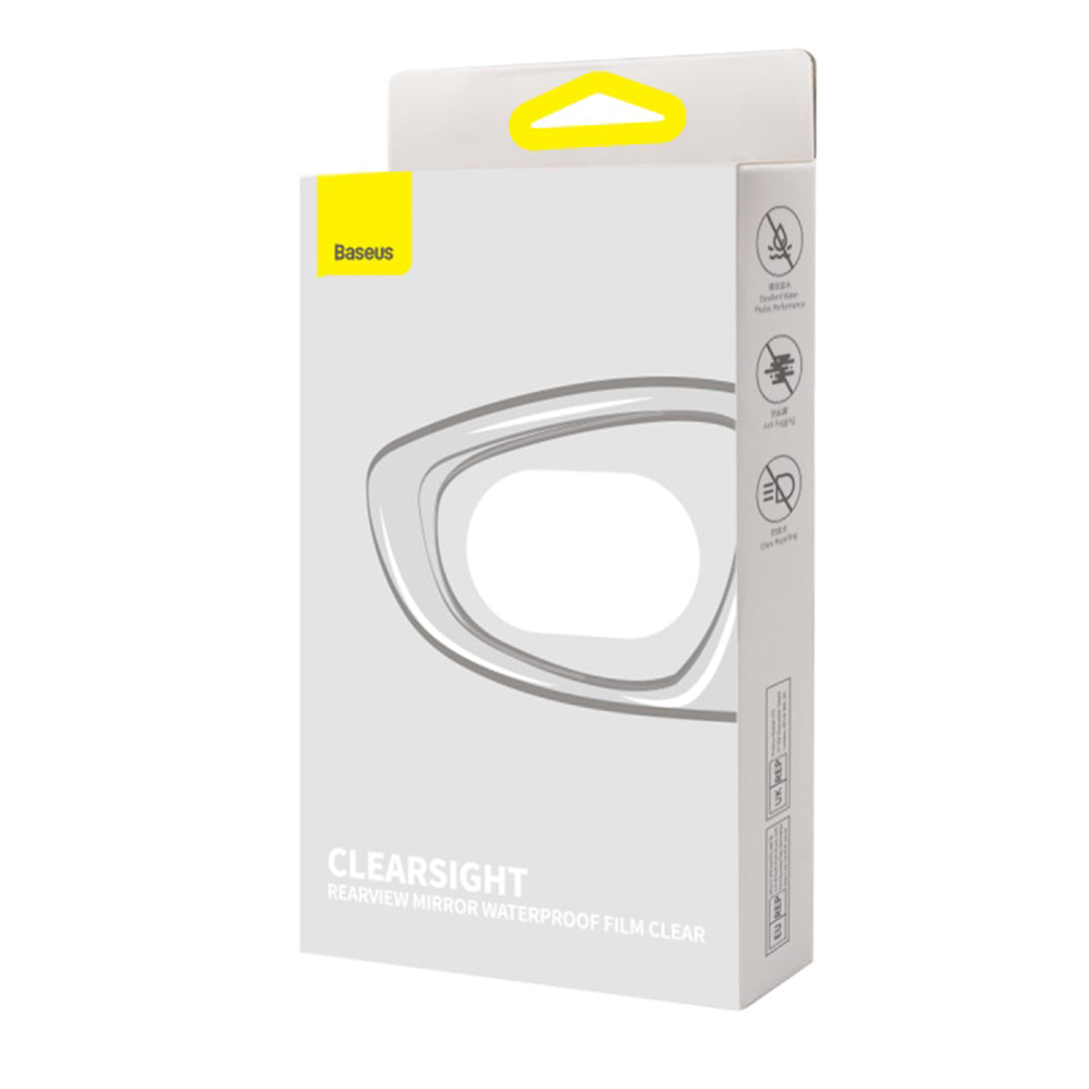 Pellicola Specchio Anti Pioggia Baseus ClearSight, 136mm x 96mm, Plastica, Set 2 pezzi C11853200201-00
