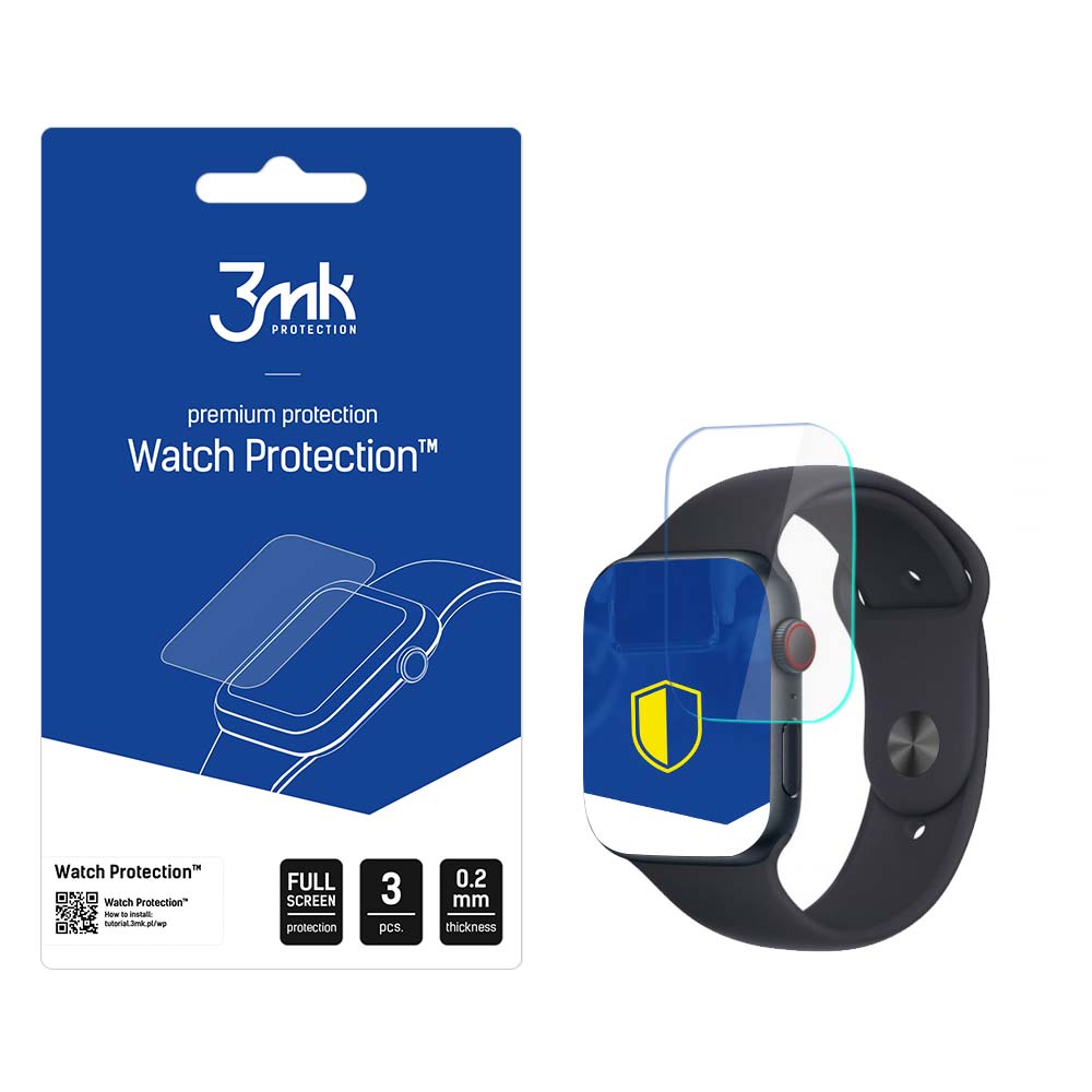 Pellicola Protettiva 3MK Arc per Apple Watch SE 40mm Series, Set 3 pezzi, Plastica