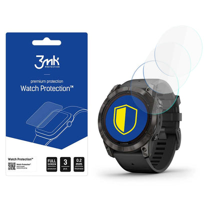 Pellicola Protettiva 3MK FlexibleGlass per Garmin Fenix 7X Pro Solar, Set 3 pezzi, Vetro Flessibile