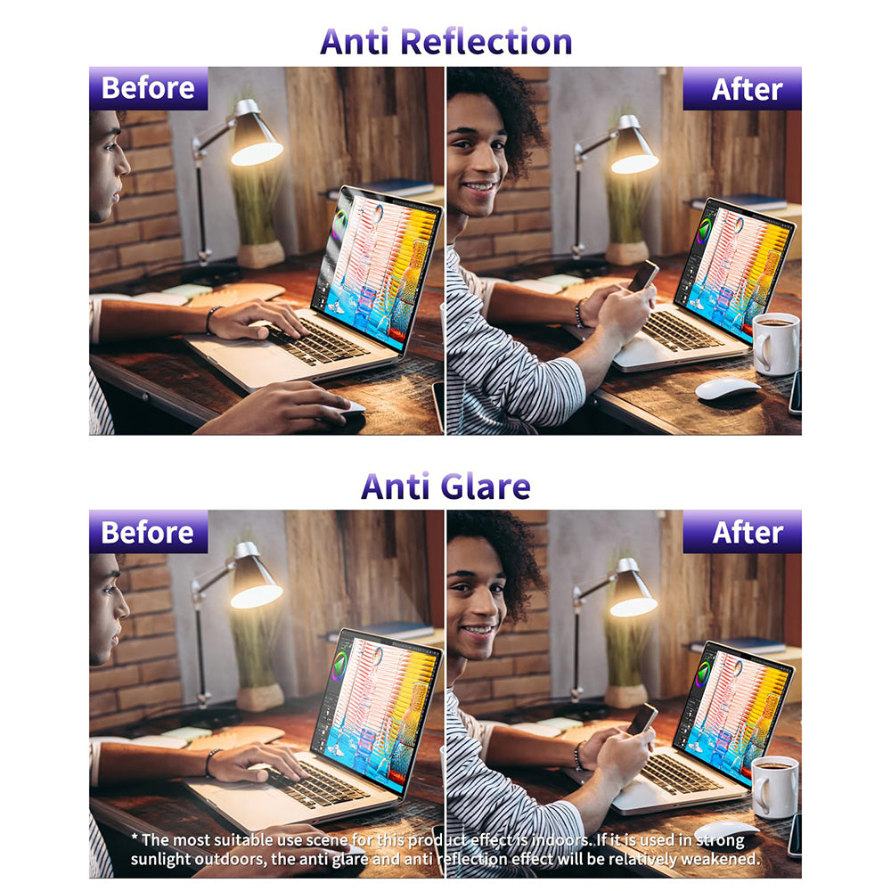 Pellicola Protettiva Schermo Anti Luce Blu Techsuit VisionProX per Apple MacBook Air M3 15inch (2024) / Air M2 15inch (2023), Plastica