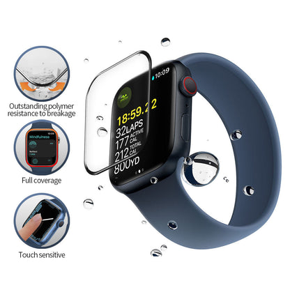 Pellicola Protettiva Blueo High Molecule per Apple Watch 40mm Series, Vetro Temperato, Nero