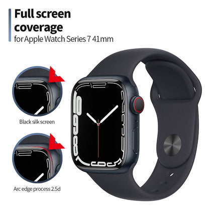 Pellicola Protettiva Blueo High Molecule per Apple Watch 40mm Series, Vetro Temperato, Nero