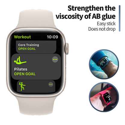 Pellicola Protettiva Blueo High Molecule per Apple Watch 40mm Series, Vetro Temperato, Nero