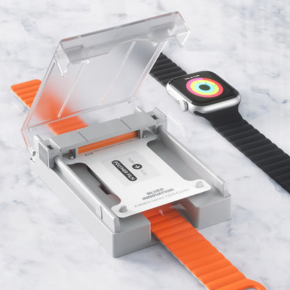 Pellicola Protettiva Blueo High Molecule per Apple Watch 40mm Series, Vetro Temperato, Nero