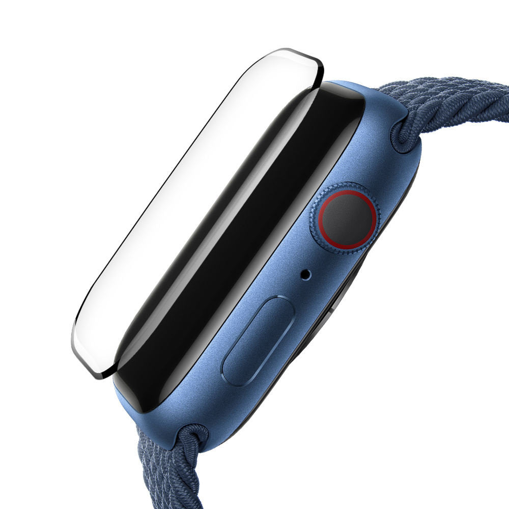 Pellicola Protettiva Blueo High Molecule per Apple Watch 44mm Series, Vetro Temperato, Nero
