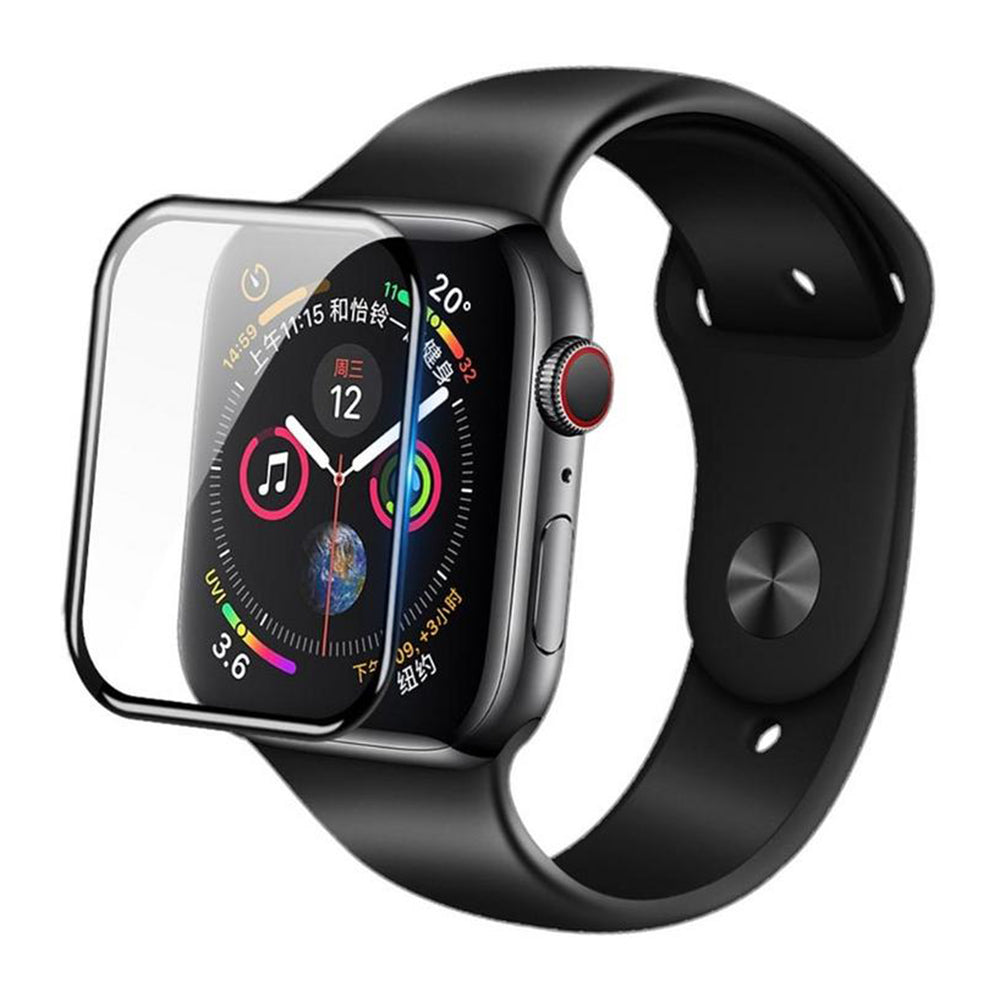 Pellicola Protettiva Blueo High Molecule per Apple Watch 44mm Series, Vetro Temperato, Nero