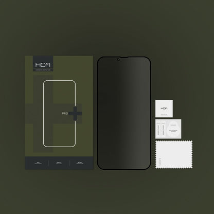 Pellicola Protettiva Schermo Privacy HOFI PRO+ per Apple iPhone 17e / 16e / 14 / 13 Pro, Vetro Temperato, Full Glue