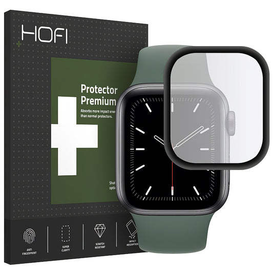 Cover protettiva HOFI Hybrid per Apple Watch serie 44 mm, plastica, nero H0FIFI022BLK