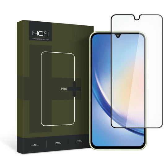 Pellicola protettiva HOFI PRO+ per Samsung Galaxy A34 A346, vetro schermato, colla completa, nero