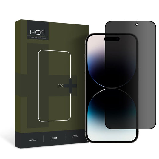 Pellicola Protettiva Schermo Privacy HOFI PRO+ per Apple iPhone 14 Pro, Vetro Temperato, Full Glue