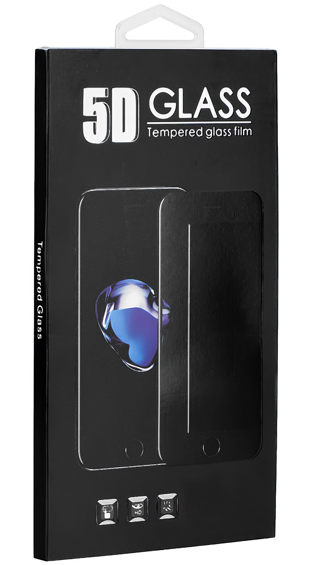 Pellicola protettiva schermo OEM per Samsung Galaxy Note10 Lite N770 / A71 A715, Vetro temperato, Full Glue, 5D, Nero