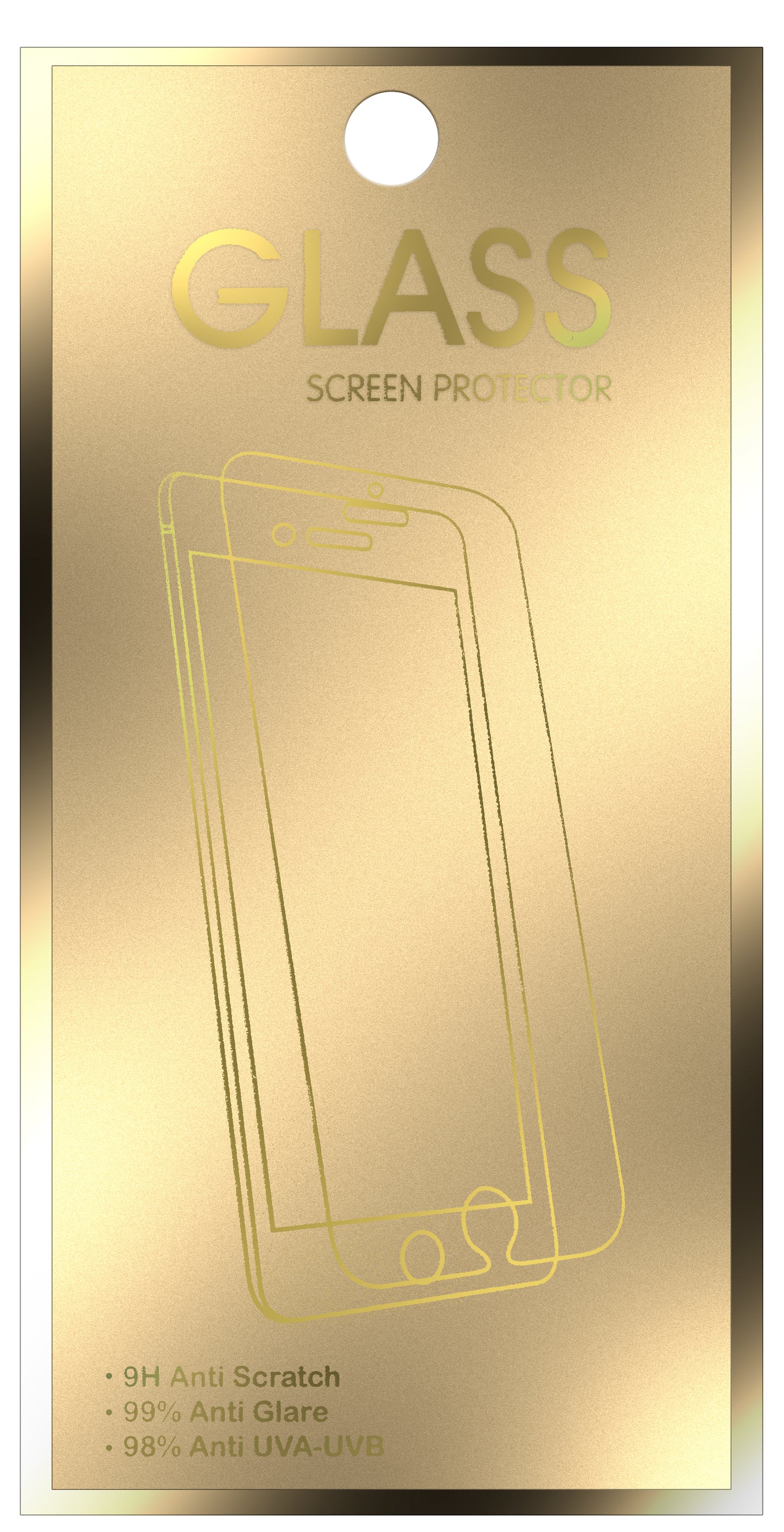 Protezione dello schermo OEM Gold Edition per Samsung Galaxy A40 A405, vetro temperato, colla completa