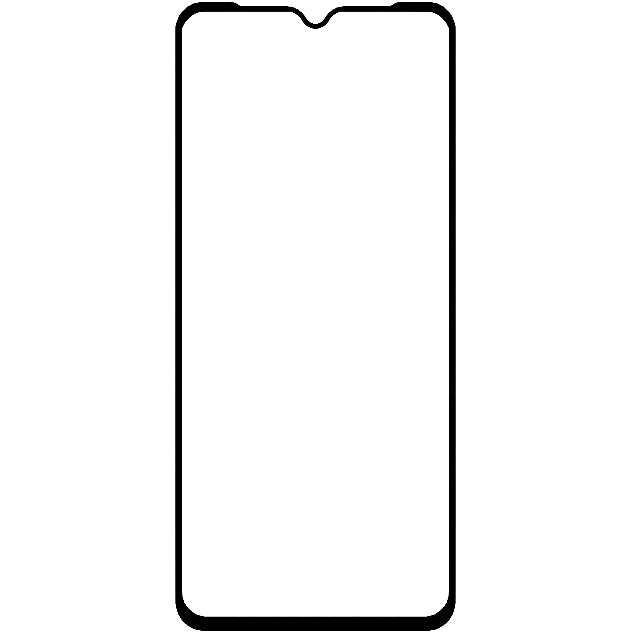 Pellicola protettiva OEM per Xiaomi Redmi 9A / Xiaomi Redmi 9C, schermo di vetro, faccia piena, colla piena, 5D, 0,3 mm, nero