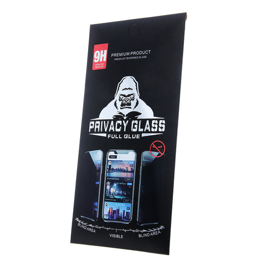 Protezione dello schermo OEM Privacy per Apple iPhone 12 / 12 Pro, vetro, colla completa