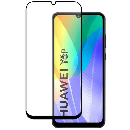 WZK Pellicola protettiva per Huawei Y6p, vetro flessibile, colla completa, nero