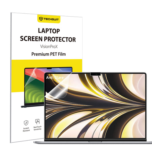 Pellicola Protettiva Schermo Opaca Anti Luce Blu Techsuit VisionProX per Apple MacBook Air M3 13 pollici (2024), Plastica