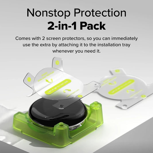 Pellicola Protettiva Ringke Dual Easy Pro per Google Pixel Watch 4 41mm, Set 2 pezzi, Plastica