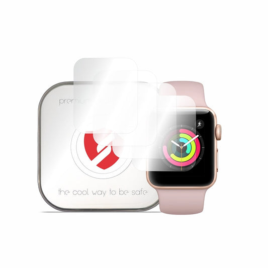 Pellicola Protettiva Smart Protection Premium Classic per Apple Watch 38mm Series, Set 4 pezzi, Plastica