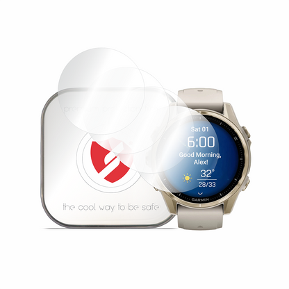 Pellicola Protettiva Smart Protection Premium Classic per Garmin Fenix 8 43mm, Set da 4 pezzi, Plastica