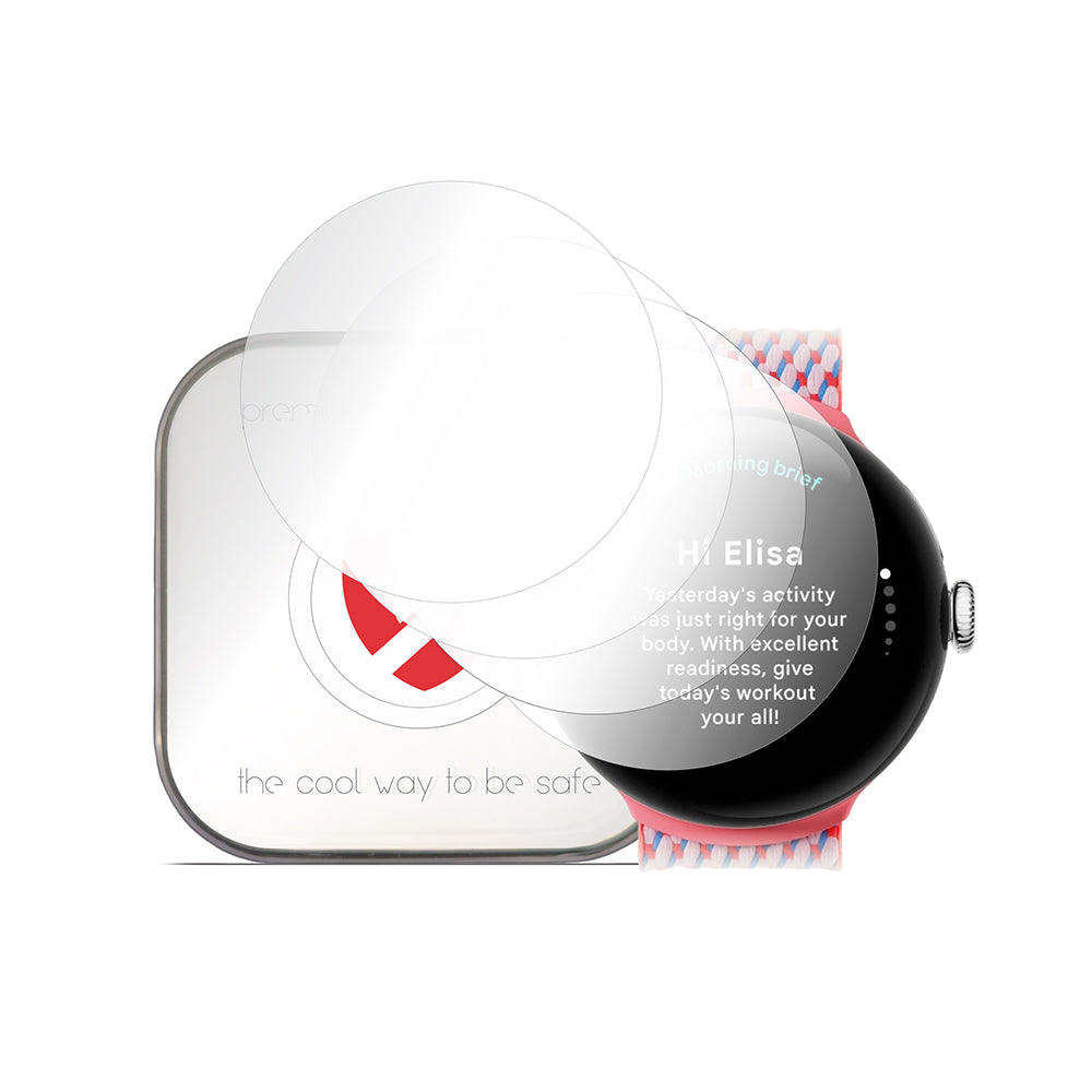Pellicola Protettiva Smart Protection Premium Classic per Google Pixel Watch 3 41mm, Set da 4 pezzi, Plastica