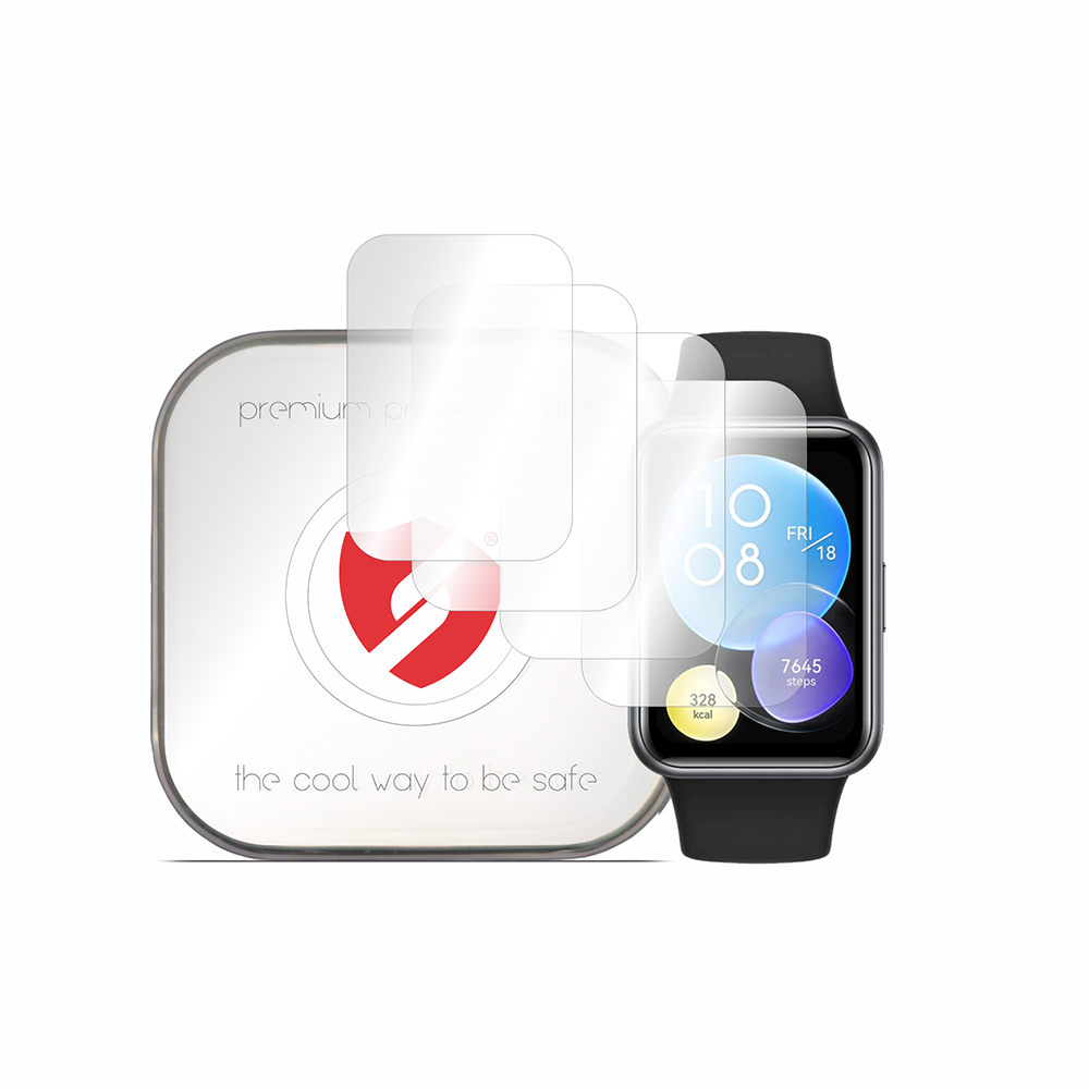 Pellicola Protettiva Smart Protection Premium Classic per Huawei Watch Fit 2, Set 4 pezzi, Plastica